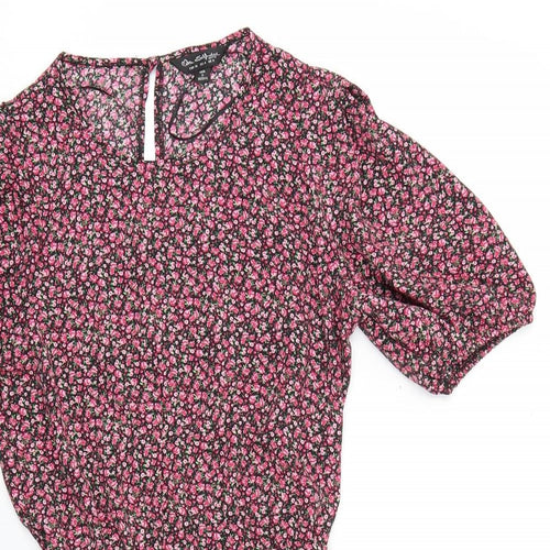 Miss Selfridge Womens Multicoloured Floral  Fit & Flare  Size 8