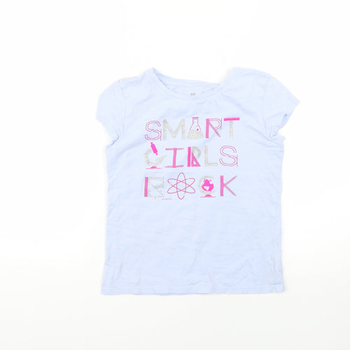 Gap Girls Purple Geometric  Basic T-Shirt Size L