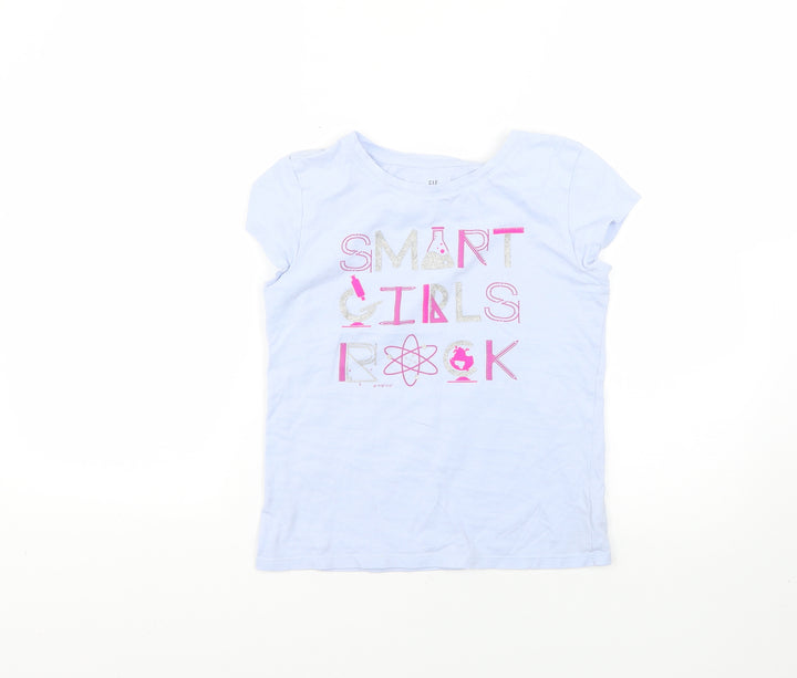 Gap Girls Purple Geometric  Basic T-Shirt Size L
