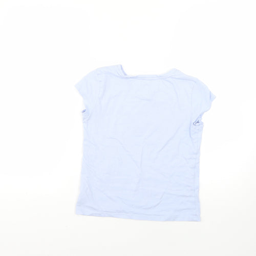 Gap Girls Purple Geometric  Basic T-Shirt Size L