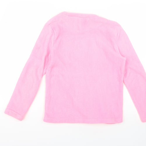 i believe in unicorns Womens Pink Geometric  Top Pyjama Top Size 8