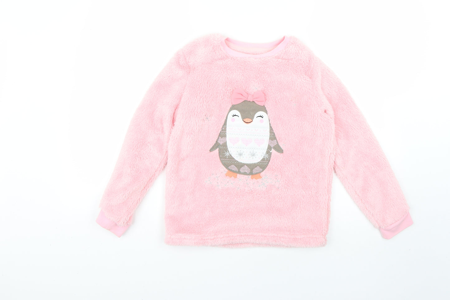 George Girls Pink Geometric  Top Pyjama Set Size 9-10 Years