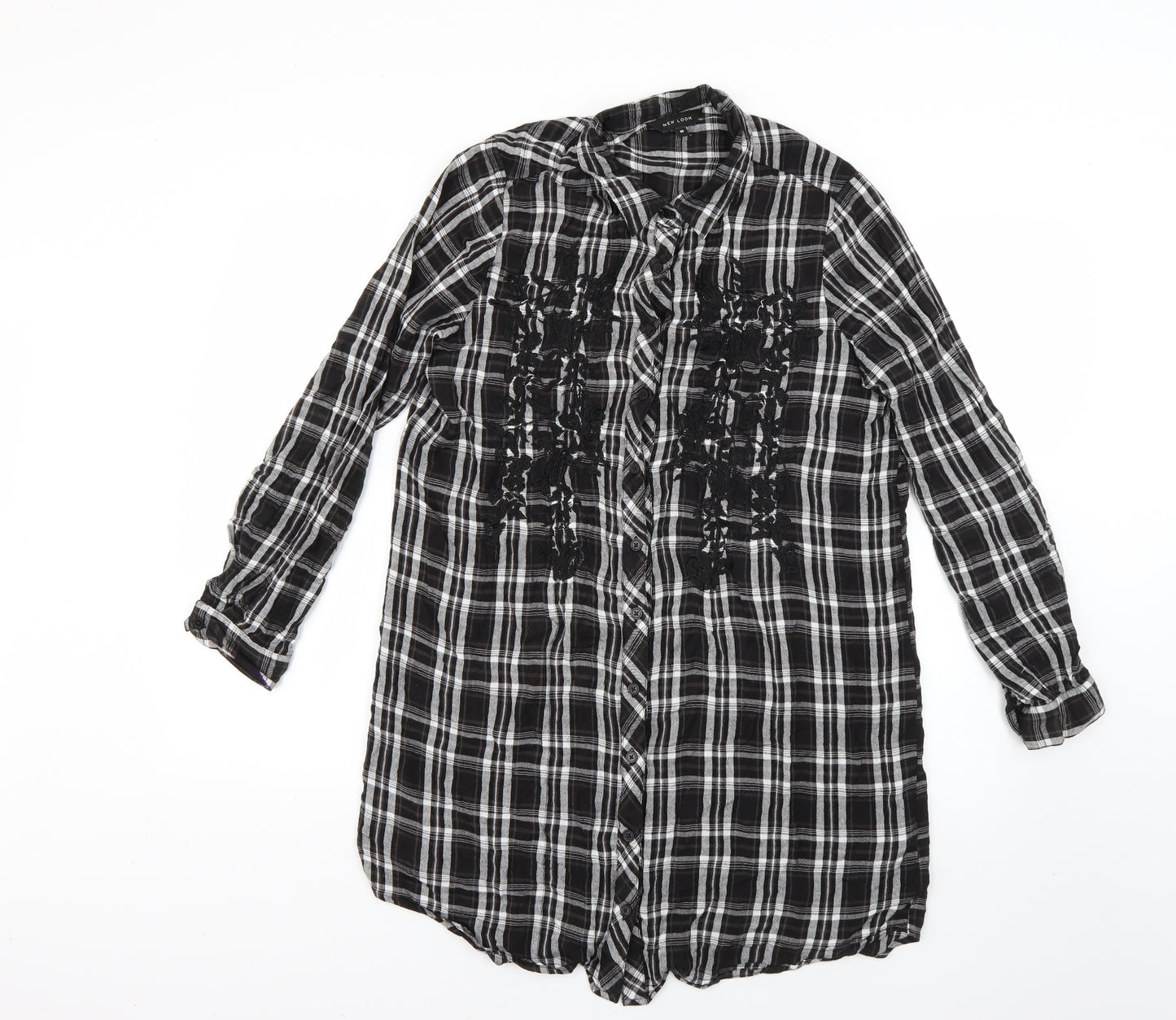 New Look Womens Multicoloured Check  Shirt Dress  Size 10