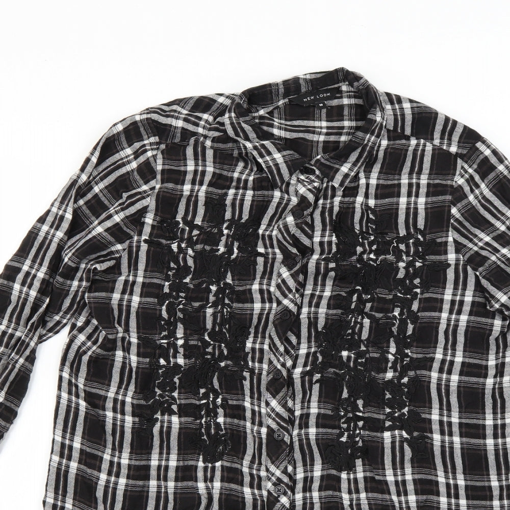 New Look Womens Multicoloured Check  Shirt Dress  Size 10