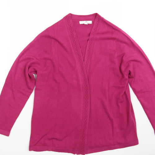 Julipa Womens Pink  Knit Wrap Jumper Size 16