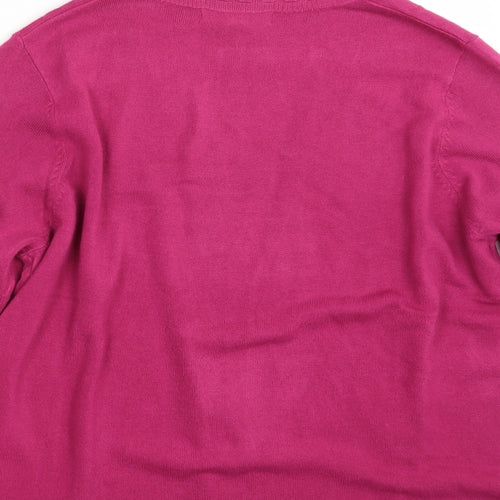 Julipa Womens Pink  Knit Wrap Jumper Size 16