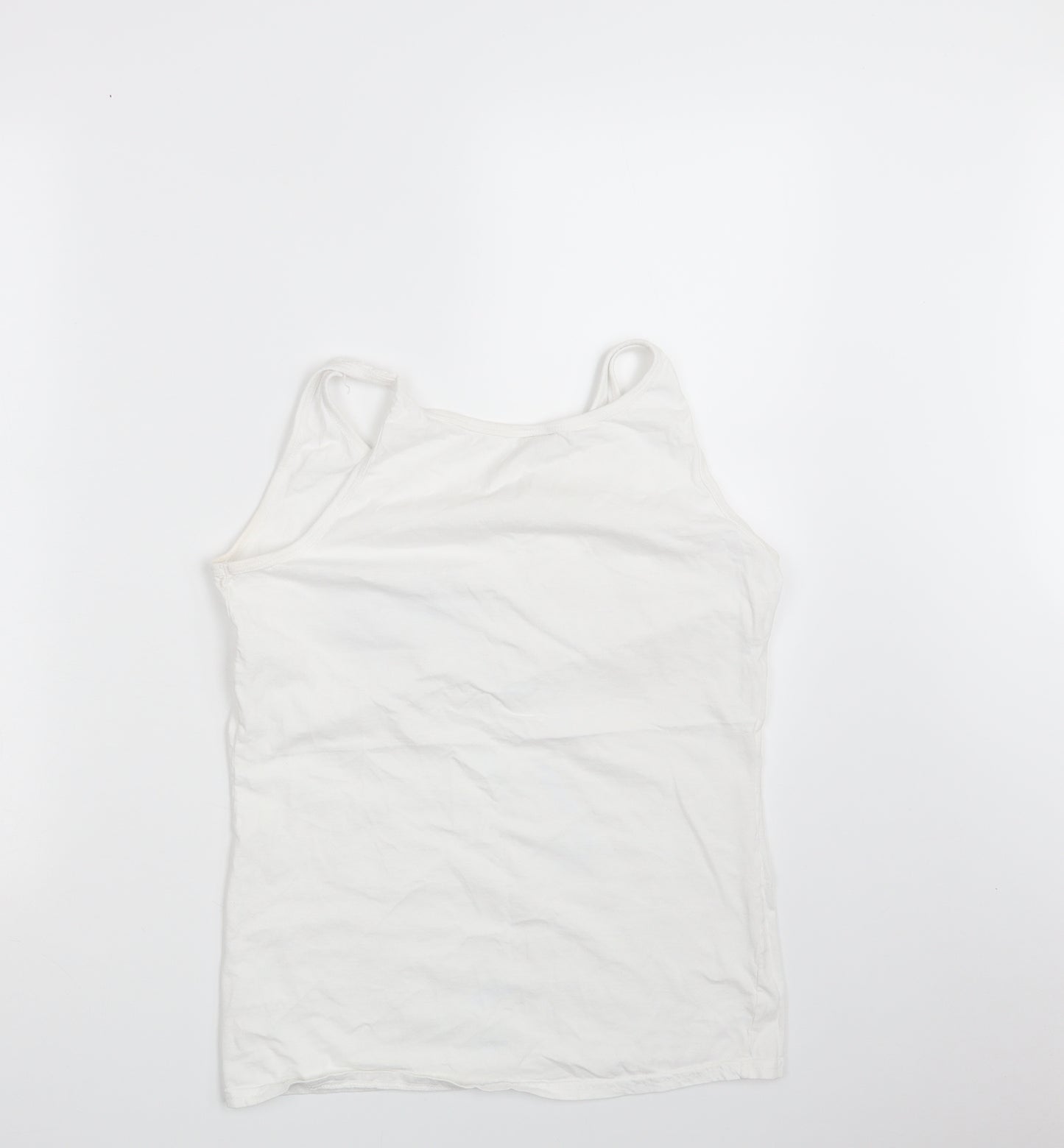 Gildan Womens White   Basic Tank Size L