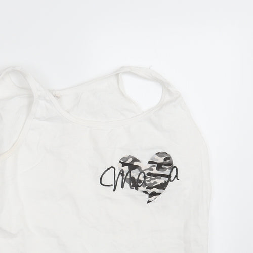 Gildan Womens White   Basic Tank Size L