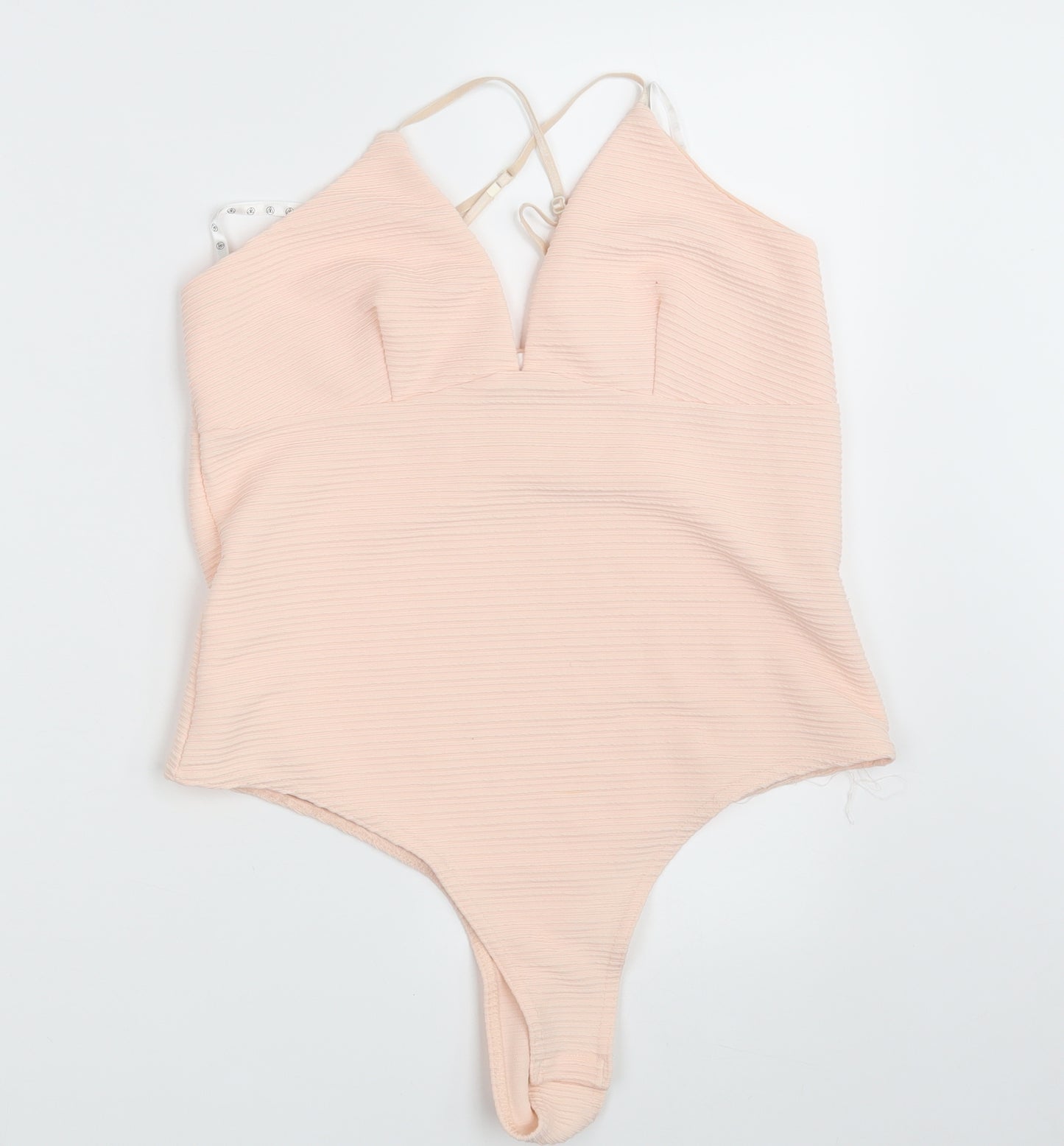 Missguided Womens Pink   Bodysuit One-Piece Size 14