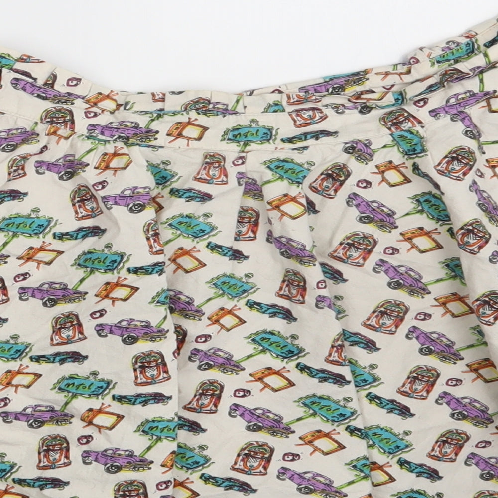 Miso Womens Ivory   Mini Skirt Size 14