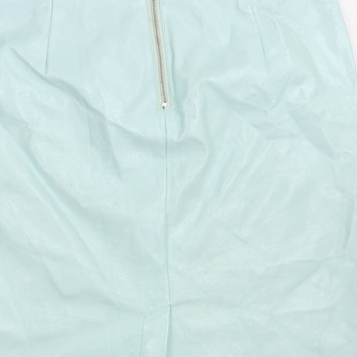Topshop Womens Green   Straight & Pencil Skirt Size 12