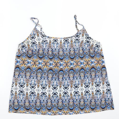 Label Be Womens Multicoloured Argyle/Diamond  Camisole Tank One Size