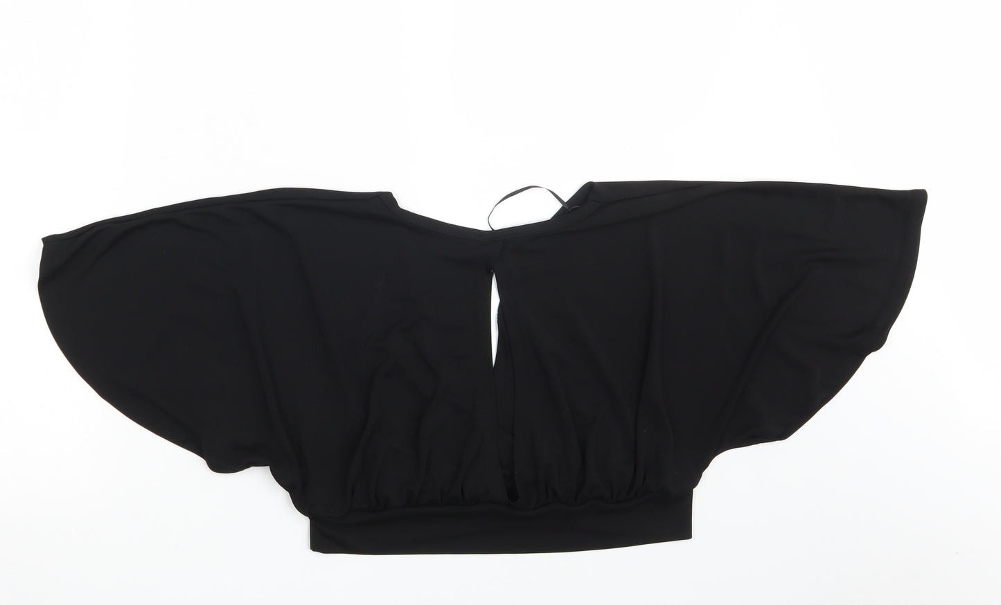New Look Womens Black   Cropped Blouse Size 14