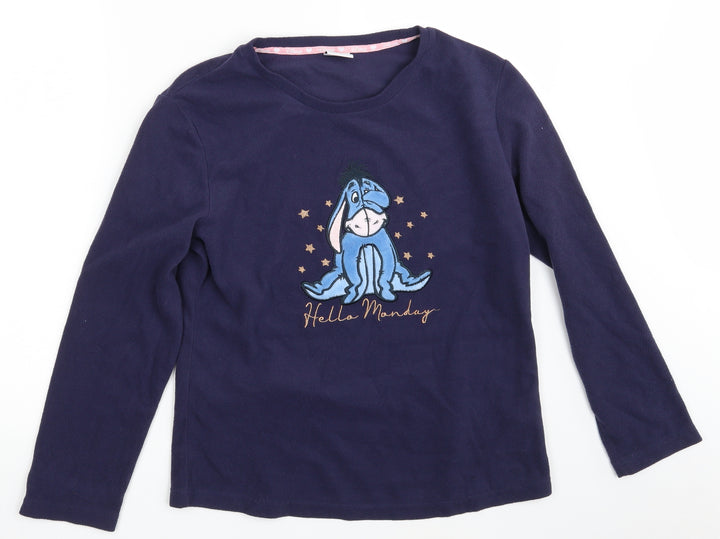 Disney Womens Blue Pullover Jumper Size S