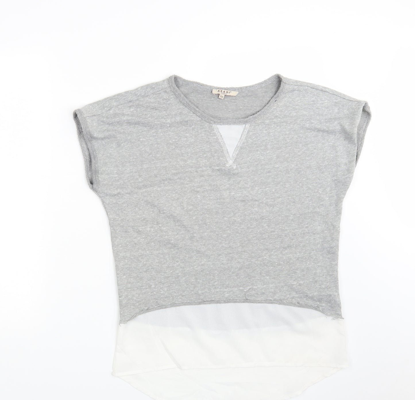 Azara Paris Womens Grey   Basic T-Shirt One Size