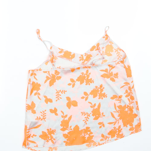 Secret Possessions Womens Silver Floral  Camisole Tank Size 10