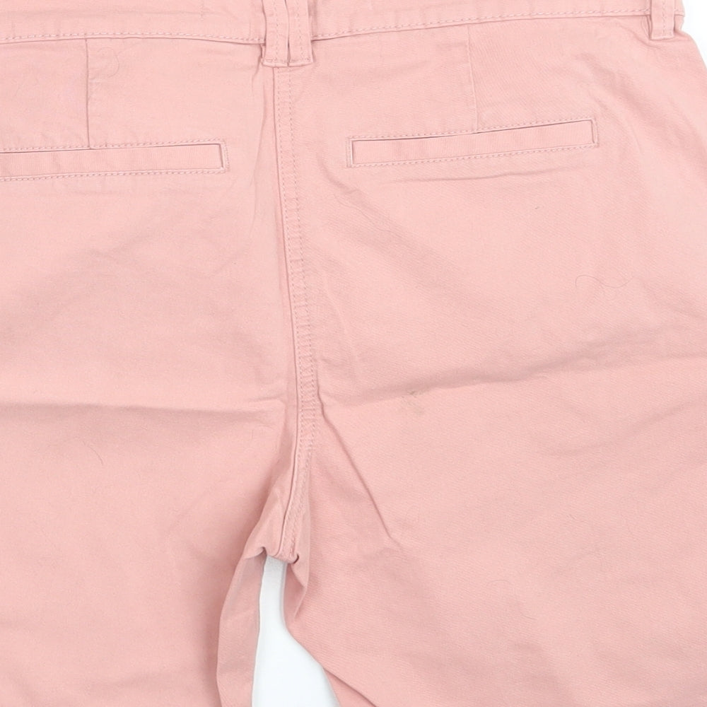 NEXT Womens Pink  Denim Chino Shorts Size 12