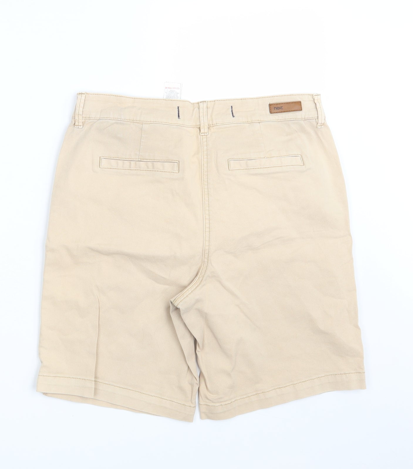 NEXT Womens Beige  Denim Chino Shorts Size 10