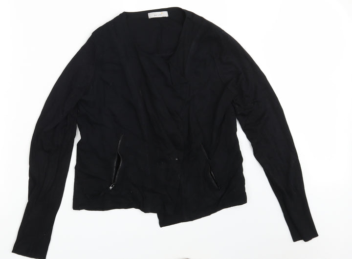 Per Una Womens Black Wrap Jumper Size 12