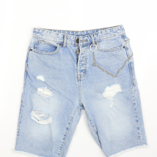 Denim Co. Mens Blue  Denim Chino Shorts Size 30 in