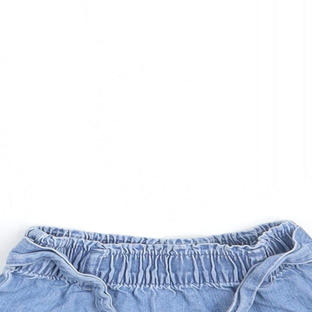 NEXT Girls Blue  Denim A-Line Skirt Size 9-12 Months