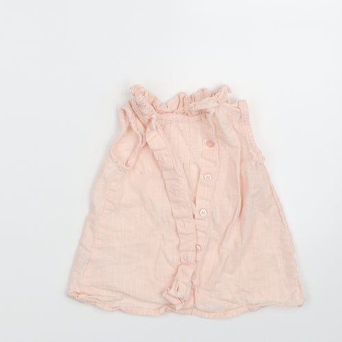 Matalan Girls Pink   Basic Button-Up Size 12-18 Months