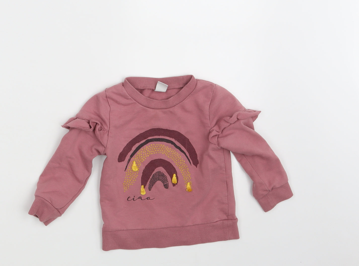 PL: Baby Girls Pink   Pullover Jumper Size 18-24 Months  - Ciao