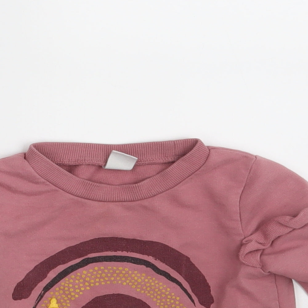 PL: Baby Girls Pink   Pullover Jumper Size 18-24 Months  - Ciao