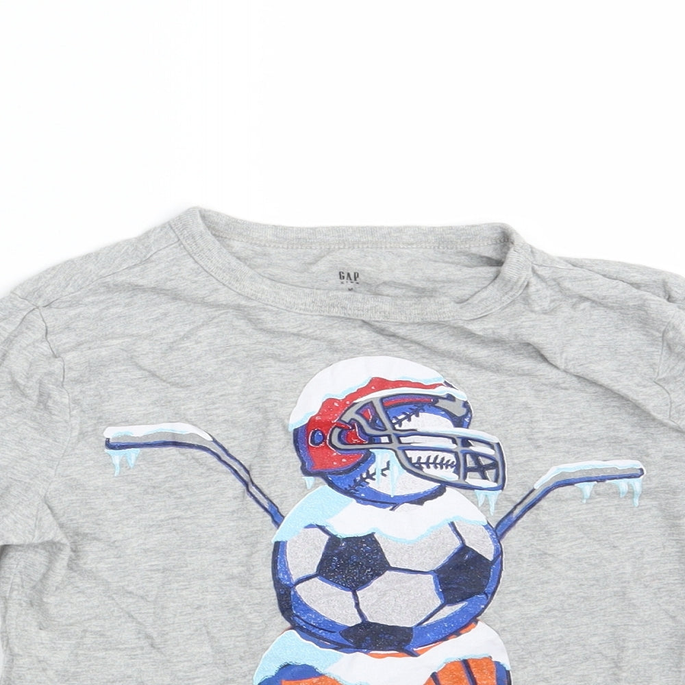 Gap Boys Grey   Basic T-Shirt Size 8-9 Years