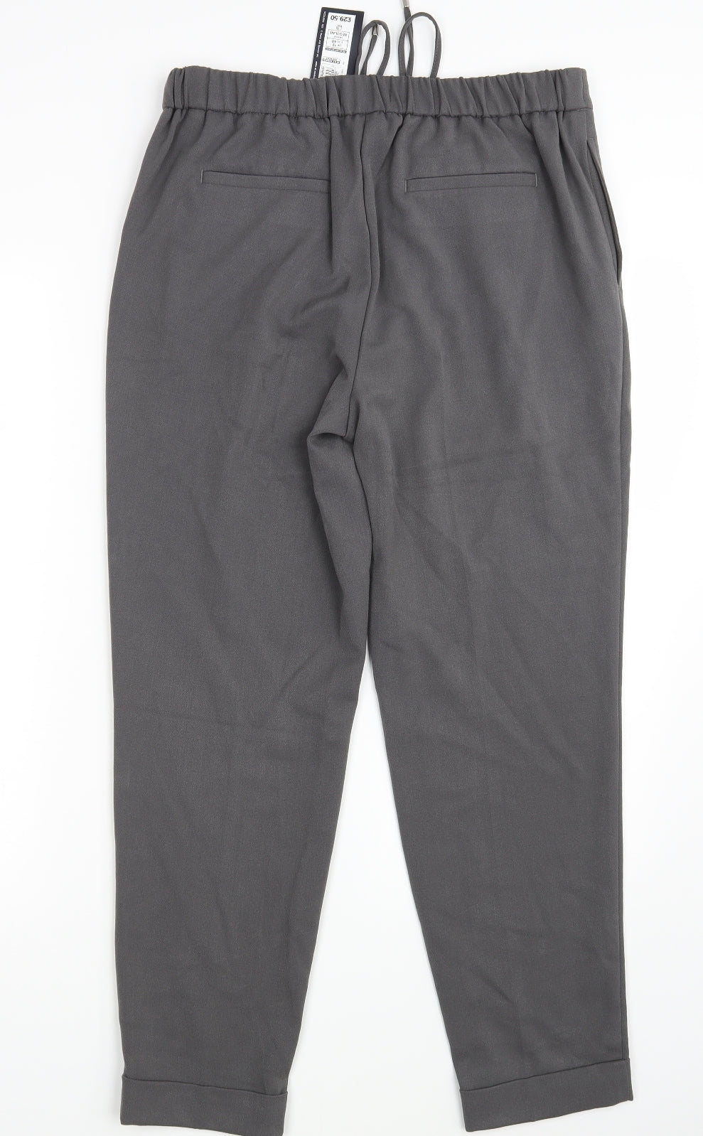M&S Womens Grey   Dress Pants Trousers Size 12 L27 in