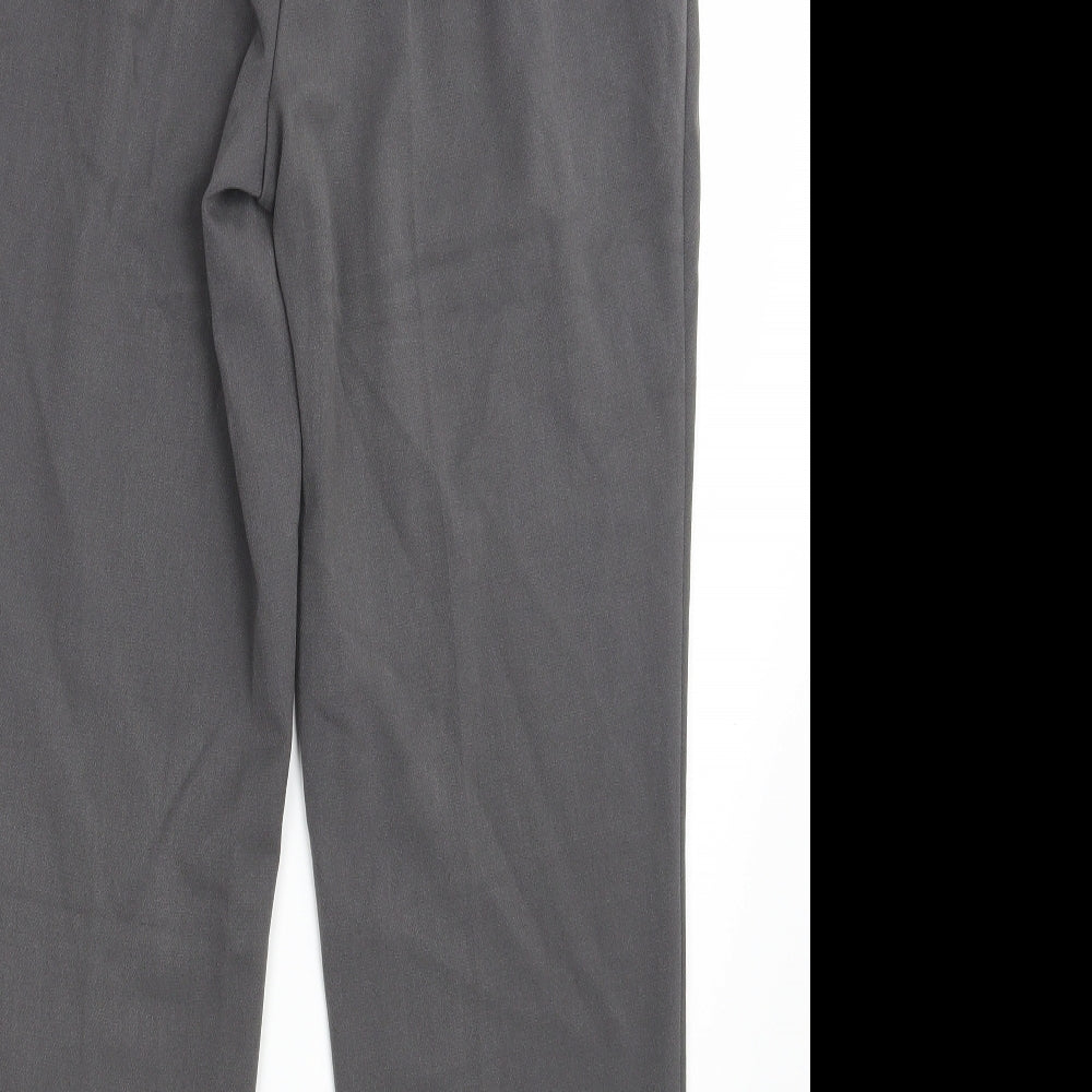 M&S Womens Grey   Dress Pants Trousers Size 12 L27 in
