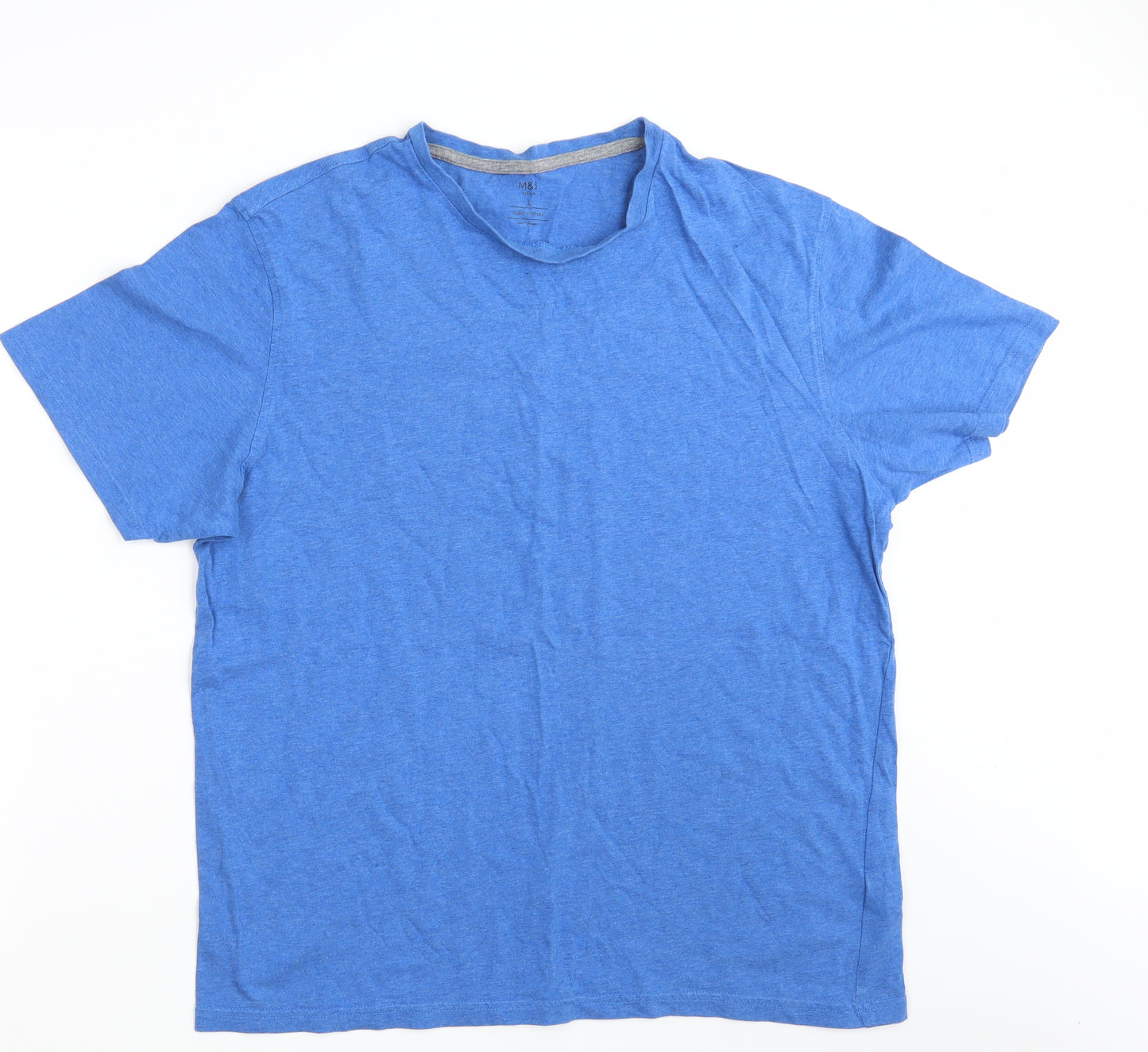 M&S Mens Blue    T-Shirt Size L