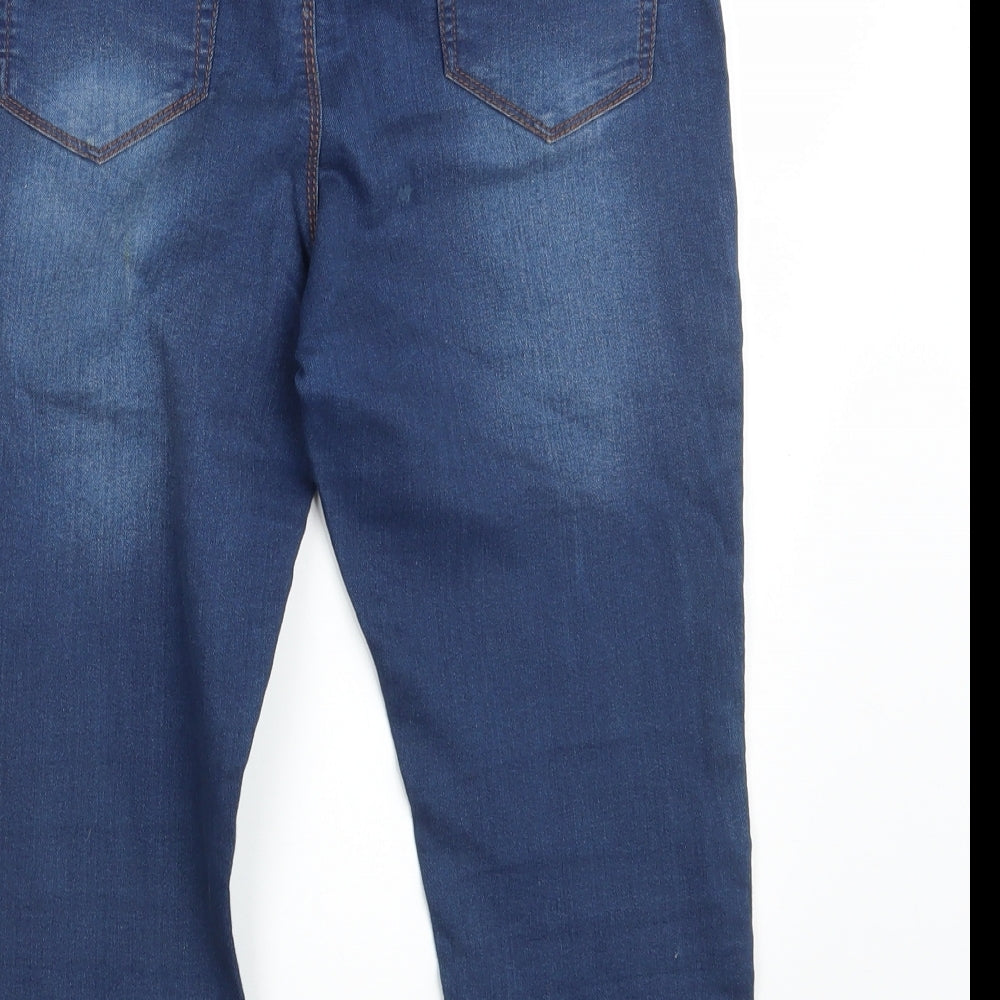 Peacocks Womens Blue  Denim Jegging Jeans Size 10 L20 in - Cropped