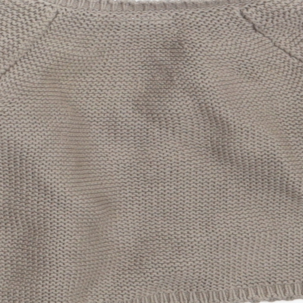 NEXT Girls Beige  Knit Cardigan Jumper Size 9-12 Months