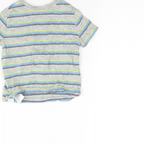 Gap Baby Grey Striped  Basic Tank Size 12 Months
