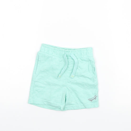 Mothercare Girls Green   Cropped Trousers Size 18 Months