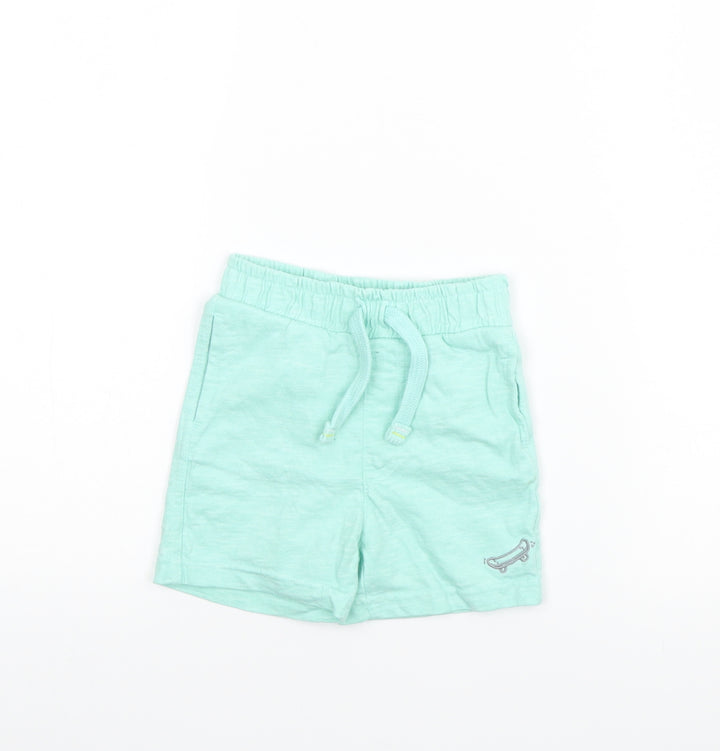 Mothercare Girls Green   Cropped Trousers Size 18 Months
