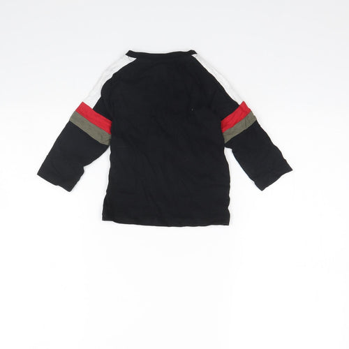 Nutmeg Girls Black   Basic T-Shirt Size 12 Months  - DUDE