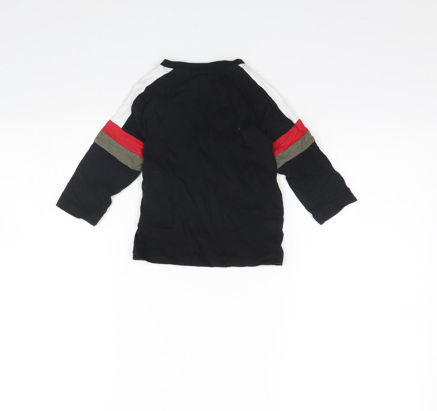 Nutmeg Girls Black   Basic T-Shirt Size 12 Months  - DUDE