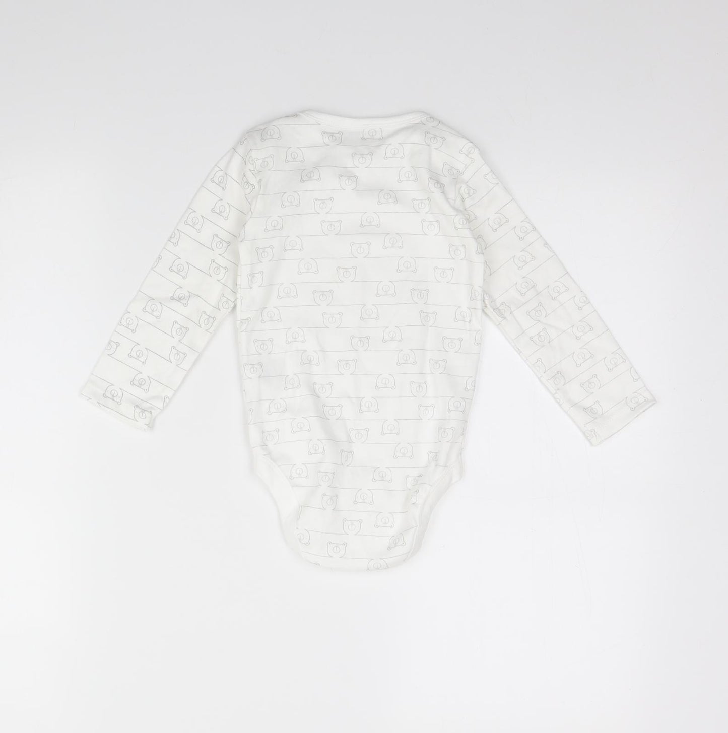 TU Girls White Animal Print  Babygrow One-Piece Size 18 Months