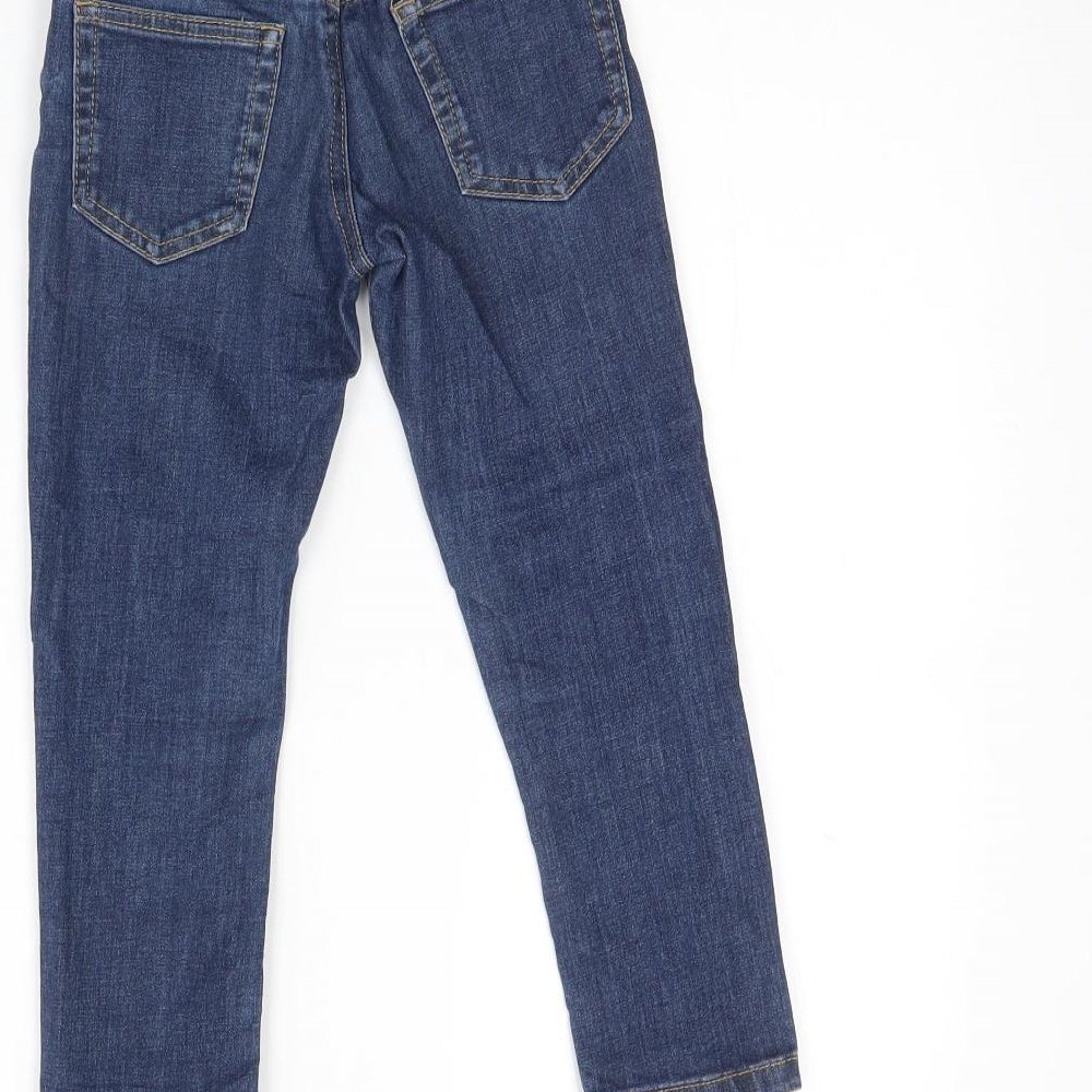 M&S Girls Blue  Denim Straight Jeans Size 3 Years