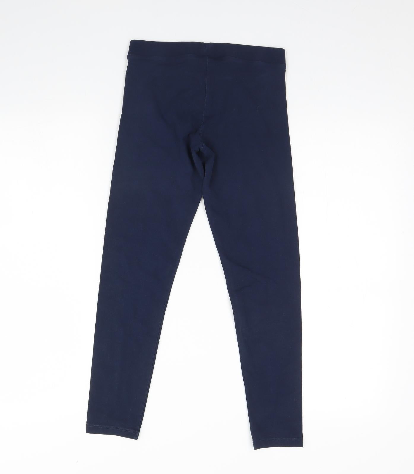 M&S Girls Blue   Capri Trousers Size 12 Years