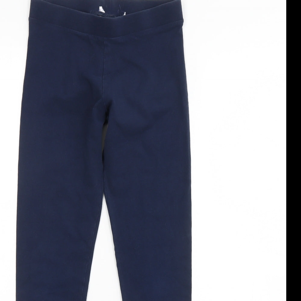 M&S Girls Blue   Capri Trousers Size 12 Years