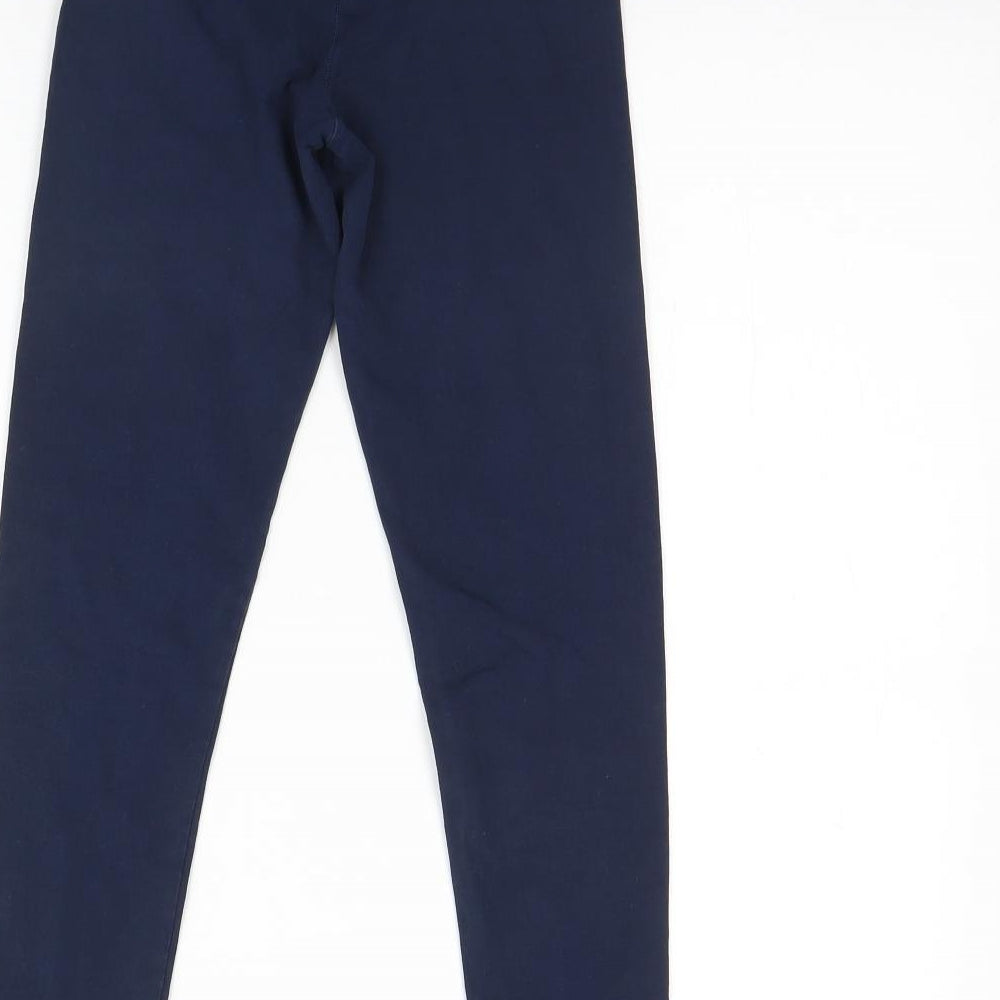 M&S Girls Blue   Capri Trousers Size 12 Years