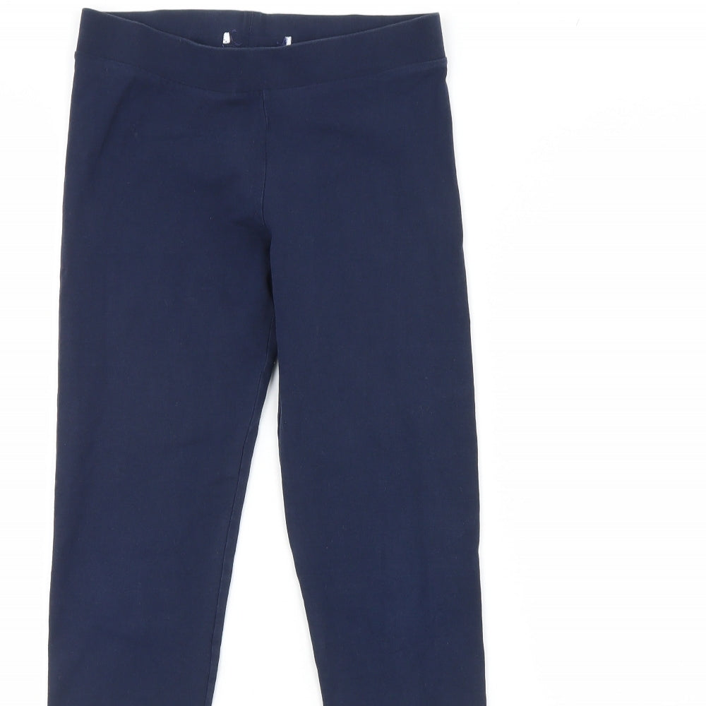 m&s Girls Blue   Capri Trousers Size 12 Years