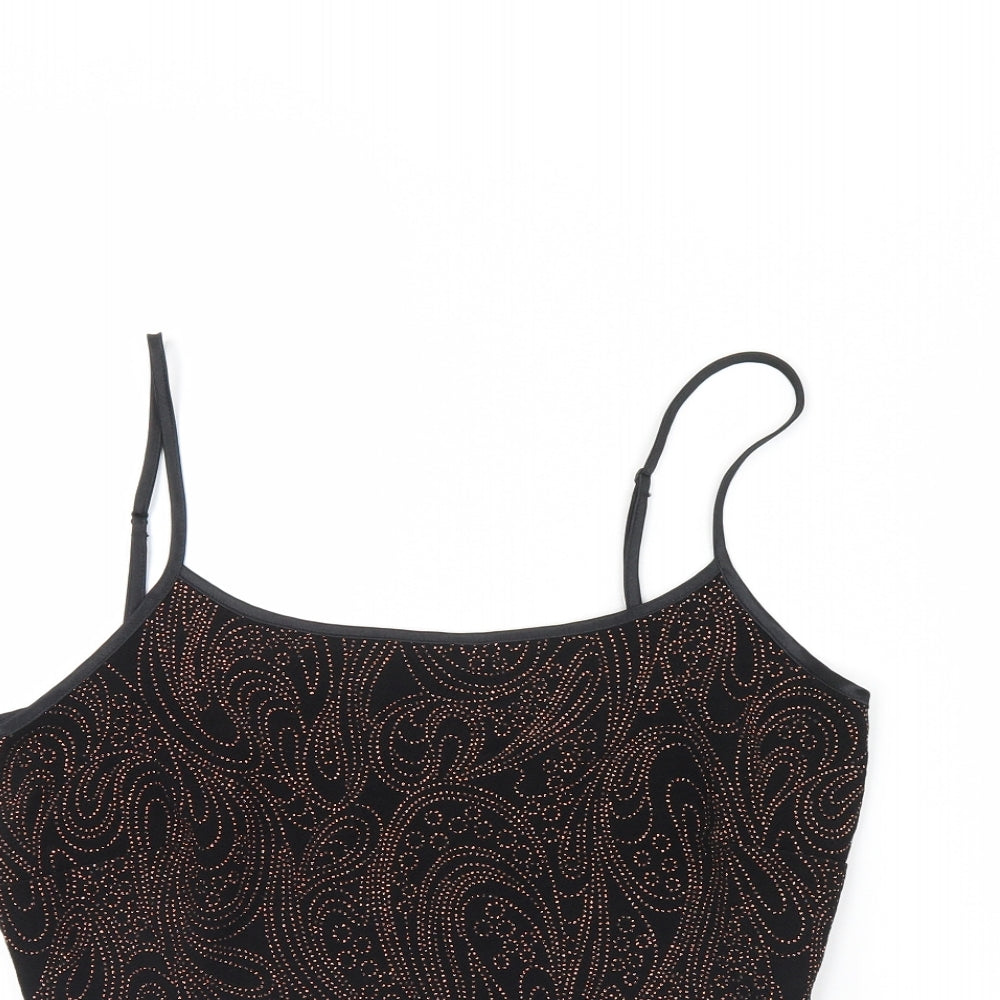M& Womens Black   Basic Tank Size 16