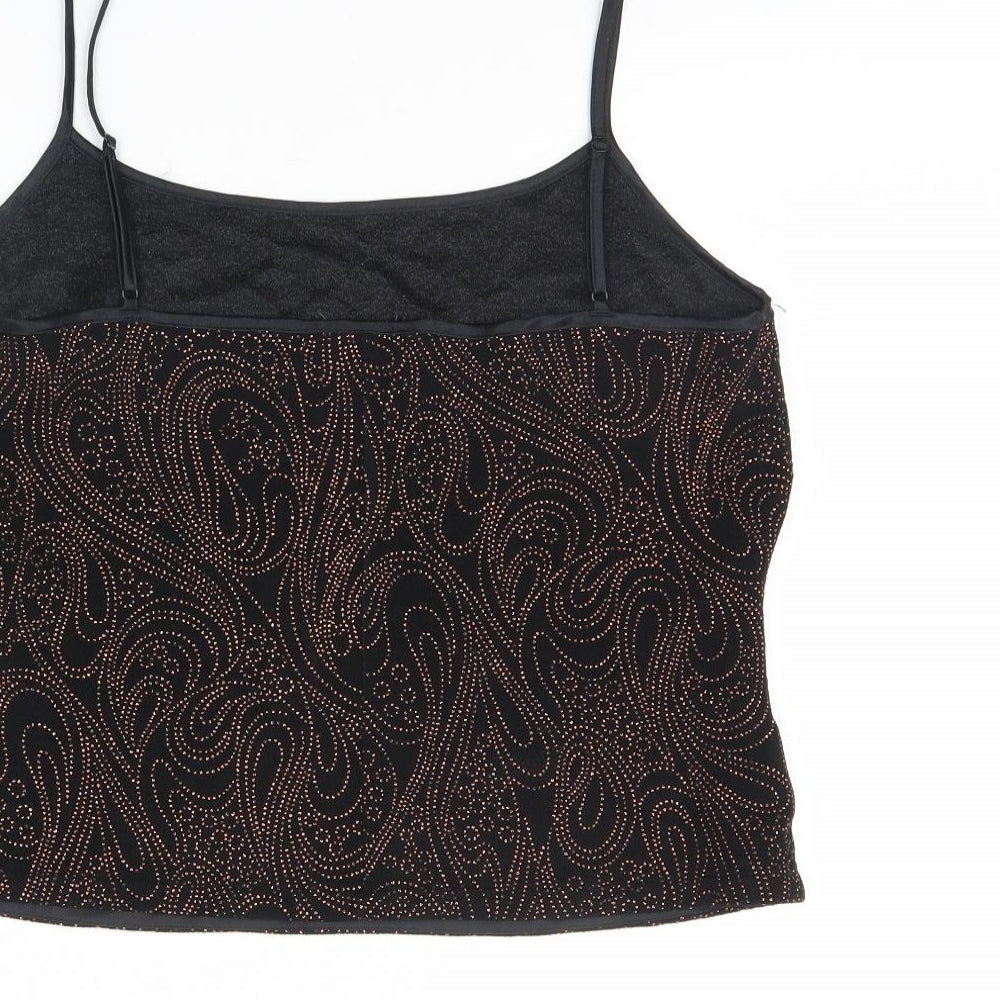 M& Womens Black   Basic Tank Size 16