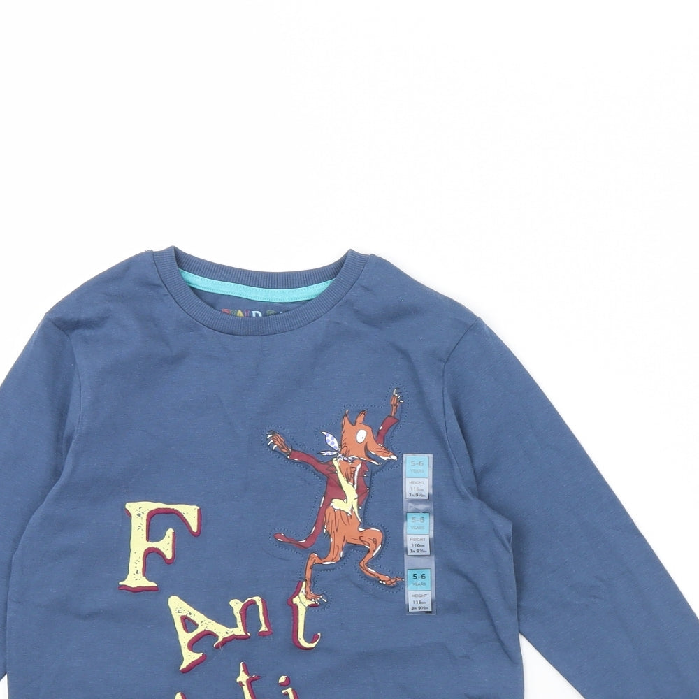 M&S Boys Blue   Basic T-Shirt Size 5 Years  - The Gruffalo