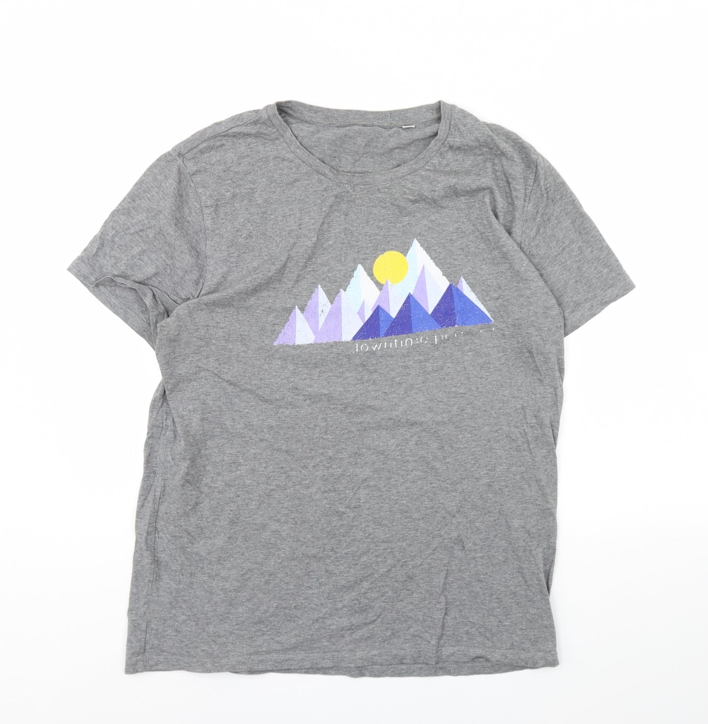 Preworn Womens Grey   Basic T-Shirt Size L