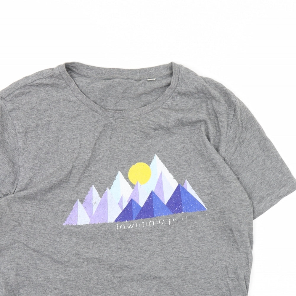 Preworn Womens Grey   Basic T-Shirt Size L